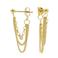 KARMA Jewelry gold plated oorbellen Multi Chain