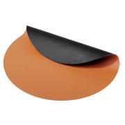 thumbnail: Cookinglife Placemats - Dubbelzijdig - Vegan leer - Cognac / Zwart ø 38 cm - 6 Stuks