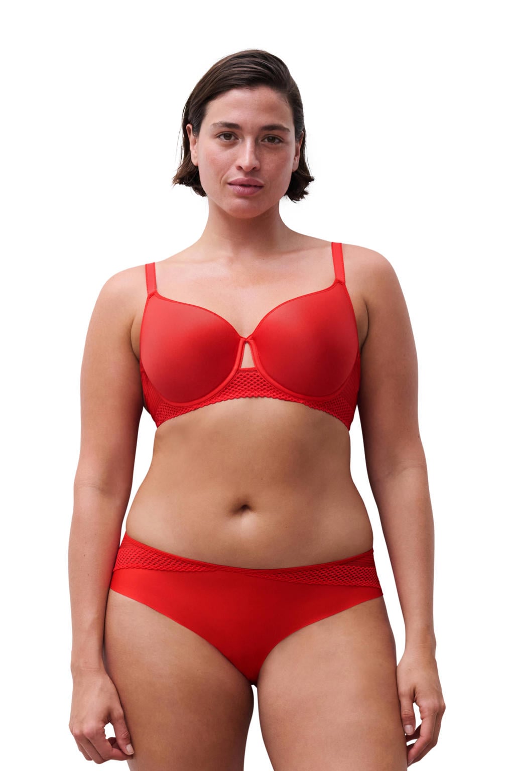 Chantelle Pulp voorgevormde T-shirt-bh met beugel Play rood