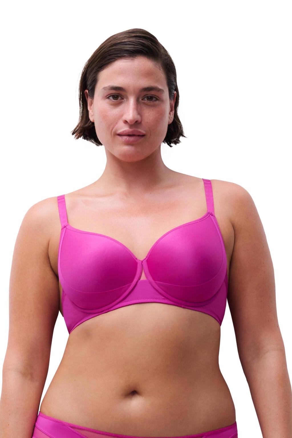 Chantelle Pulp voorgevormde T-shirt-bh met beugel Edge fuchsia
