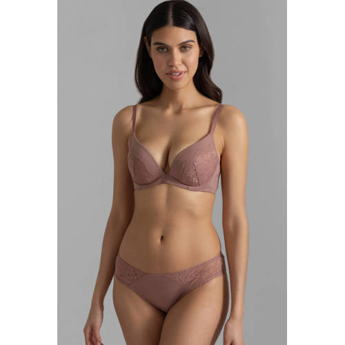 Dorina voorgevormde push-up bh Willa (set van 2) donkerbruin/roze afbeelding