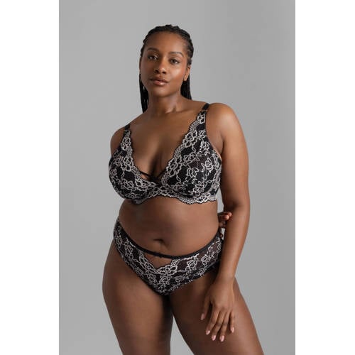 Dorina Curve voorgevormde beugelbh Xanthia zwart/wit afbeelding