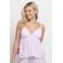 Dorina Curve seersucker pyjamatop Diana wit/roze