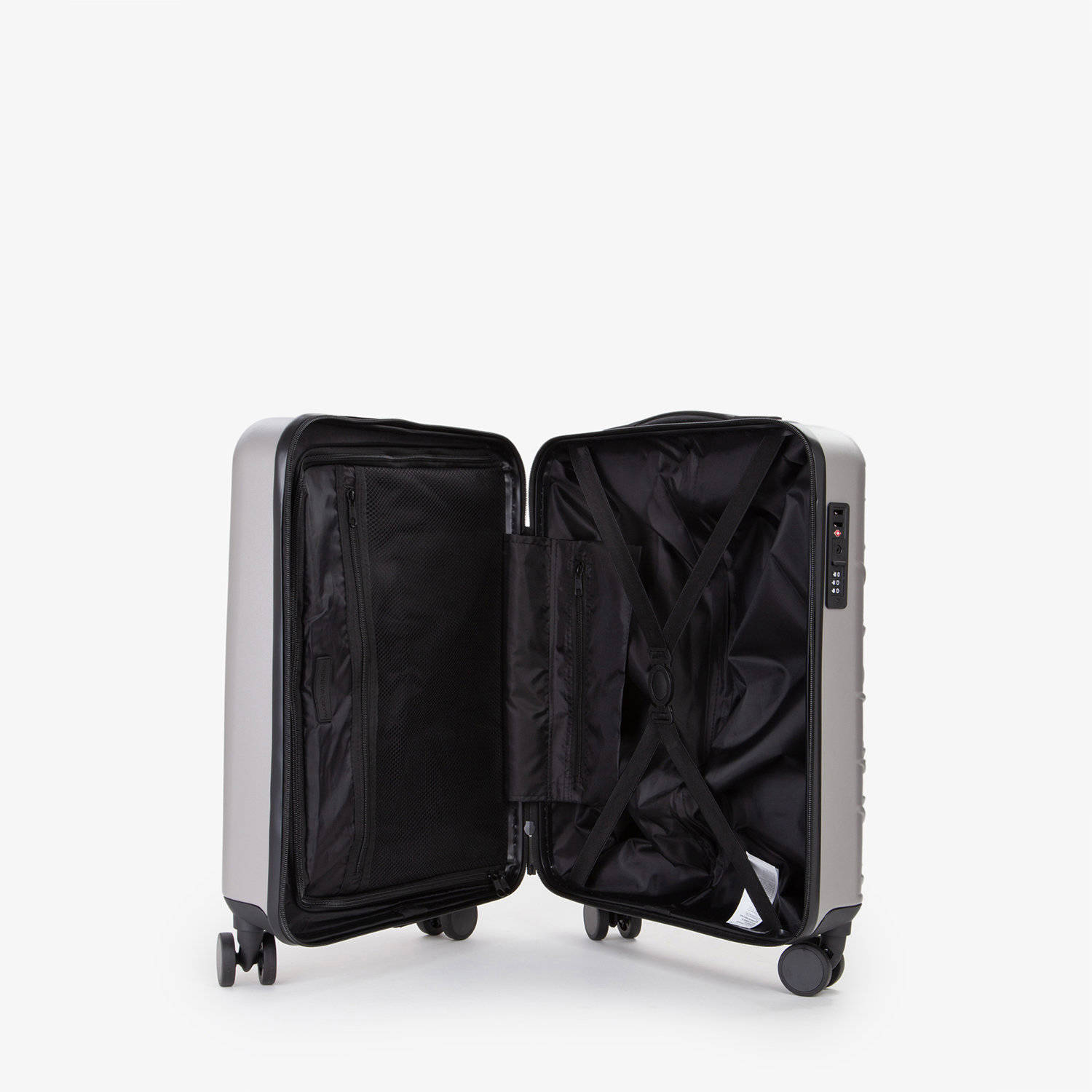 Valentino trolley Mars 54 cm. zilverkleurig