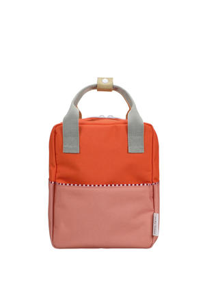 rugzak Small Colourblocking Wonders oranje/roze