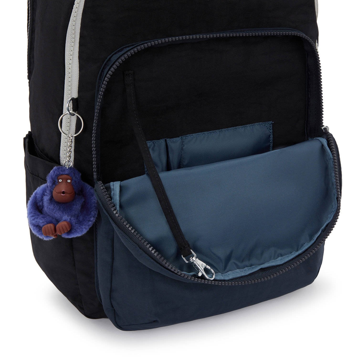 Kipling rugzak Seoul College donkerblauw zwart