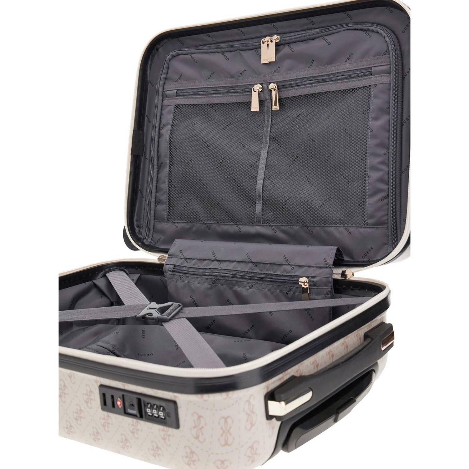 GUESS trolley Jesco 54 cm. met logoprint lichtroze