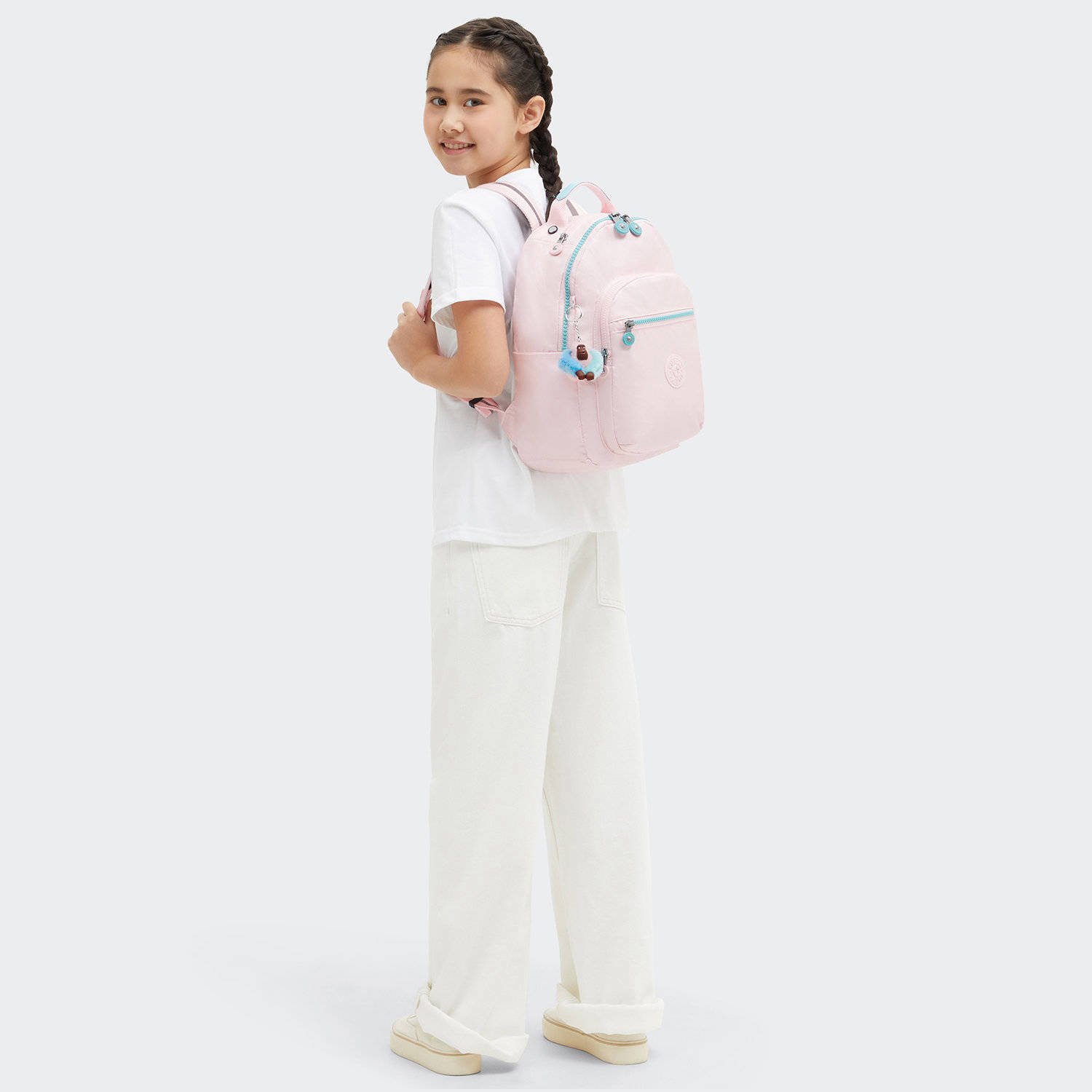 Kipling rugzak Seoul S lichtroze