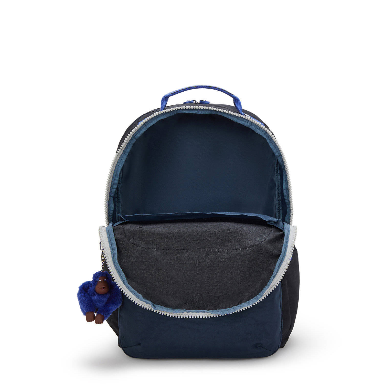 Kipling rugzak Seoul Lap donkerblauw zwart