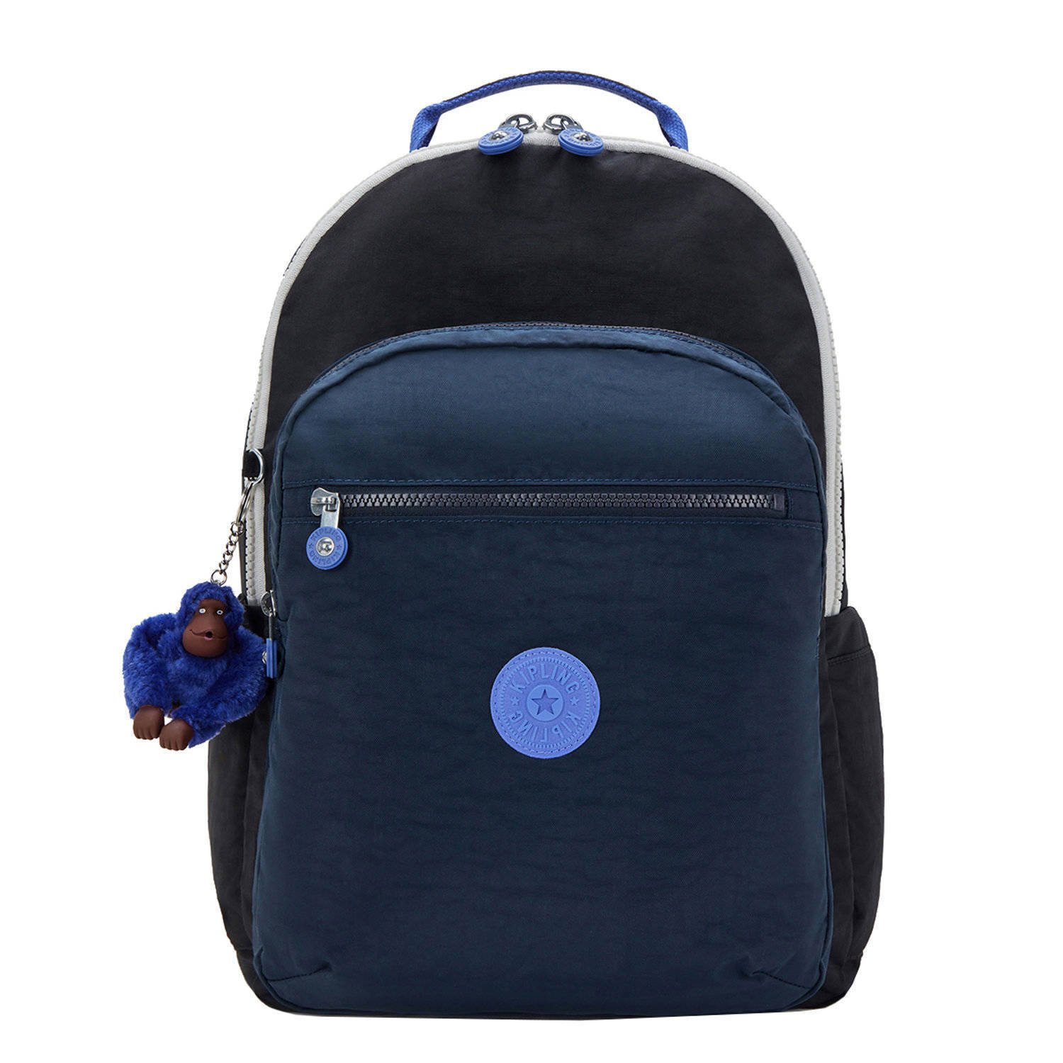 Kipling rugzak Seoul Lap donkerblauw zwart
