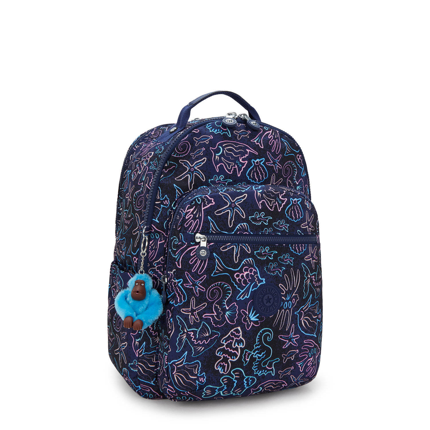 Kipling rugzak Seoul College donkerblauw