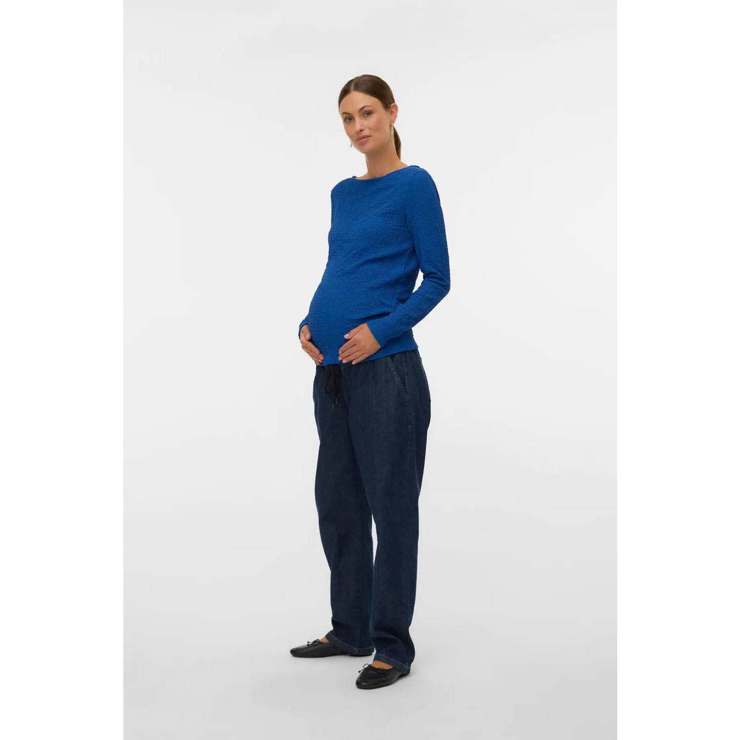 MAMALICIOUS zwangerschaps top blauw