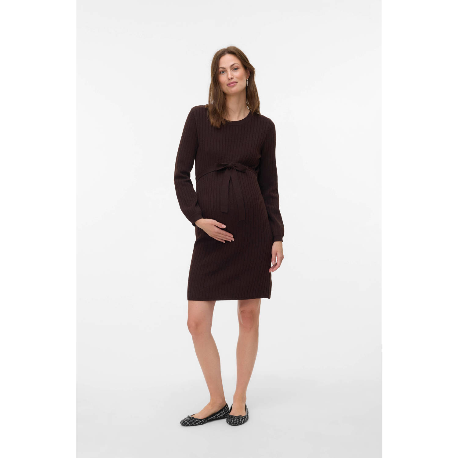 MAMALICIOUS zwangerschaps midi jurk buin