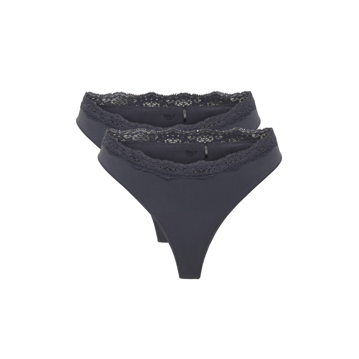ONLY string ONLVICKY (set van 2) donkergrijs