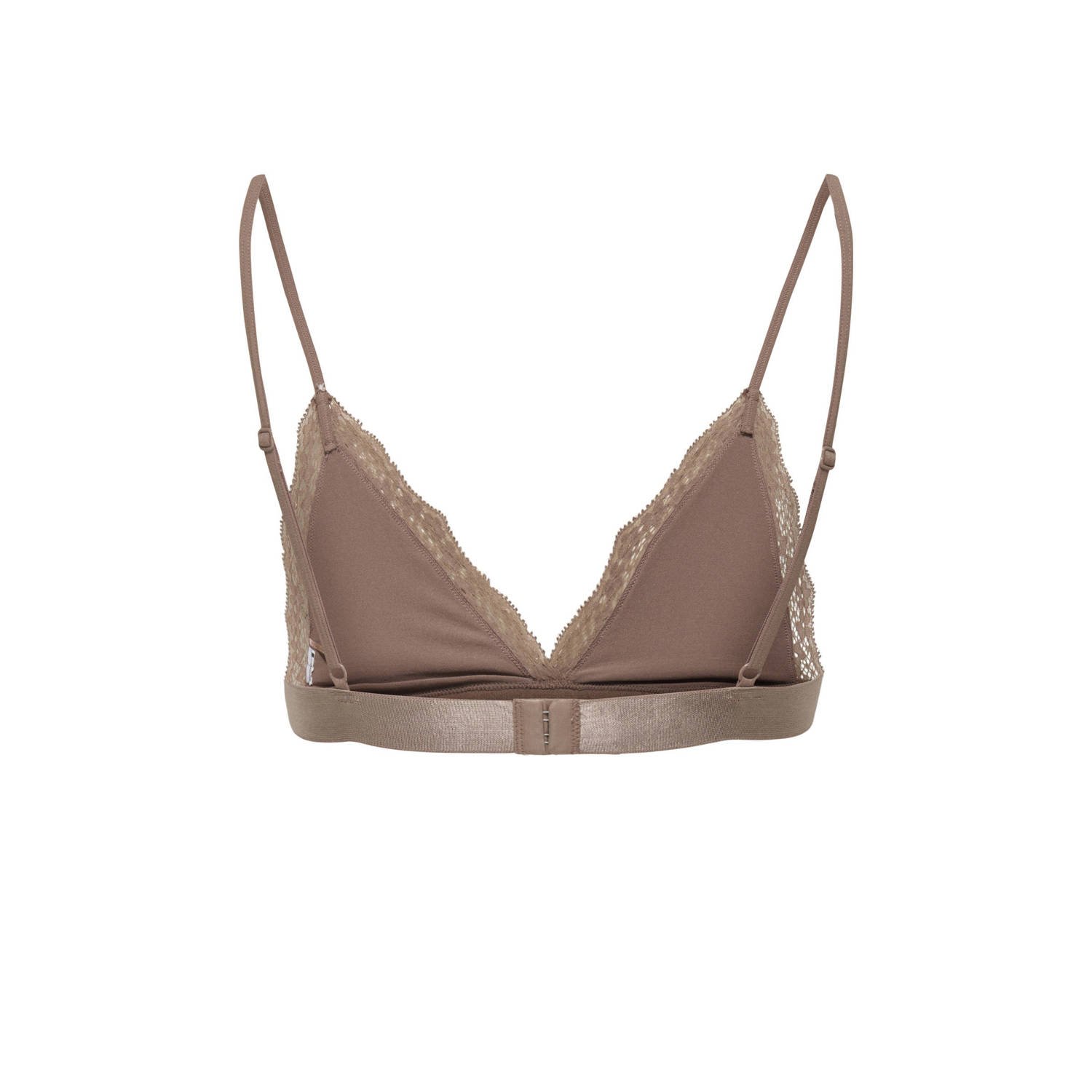 ONLY niet-voorgevormde bralette ONLVICKY bruin