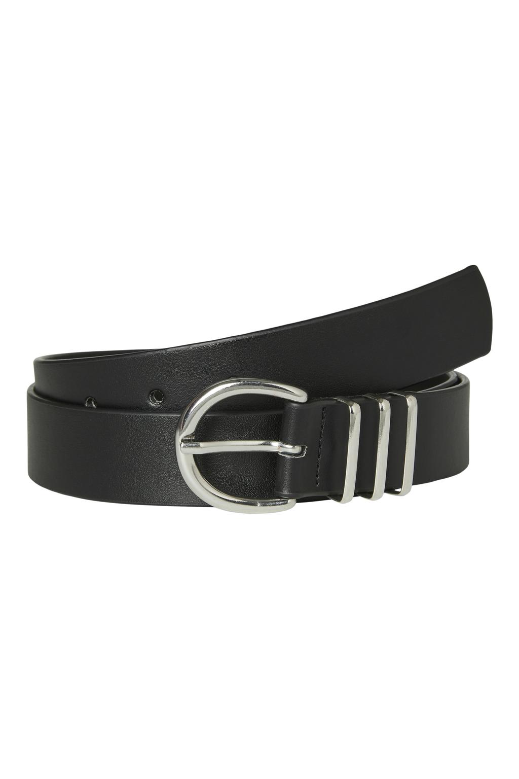 VERO MODA CURVE leren riem VMCELISA zwart