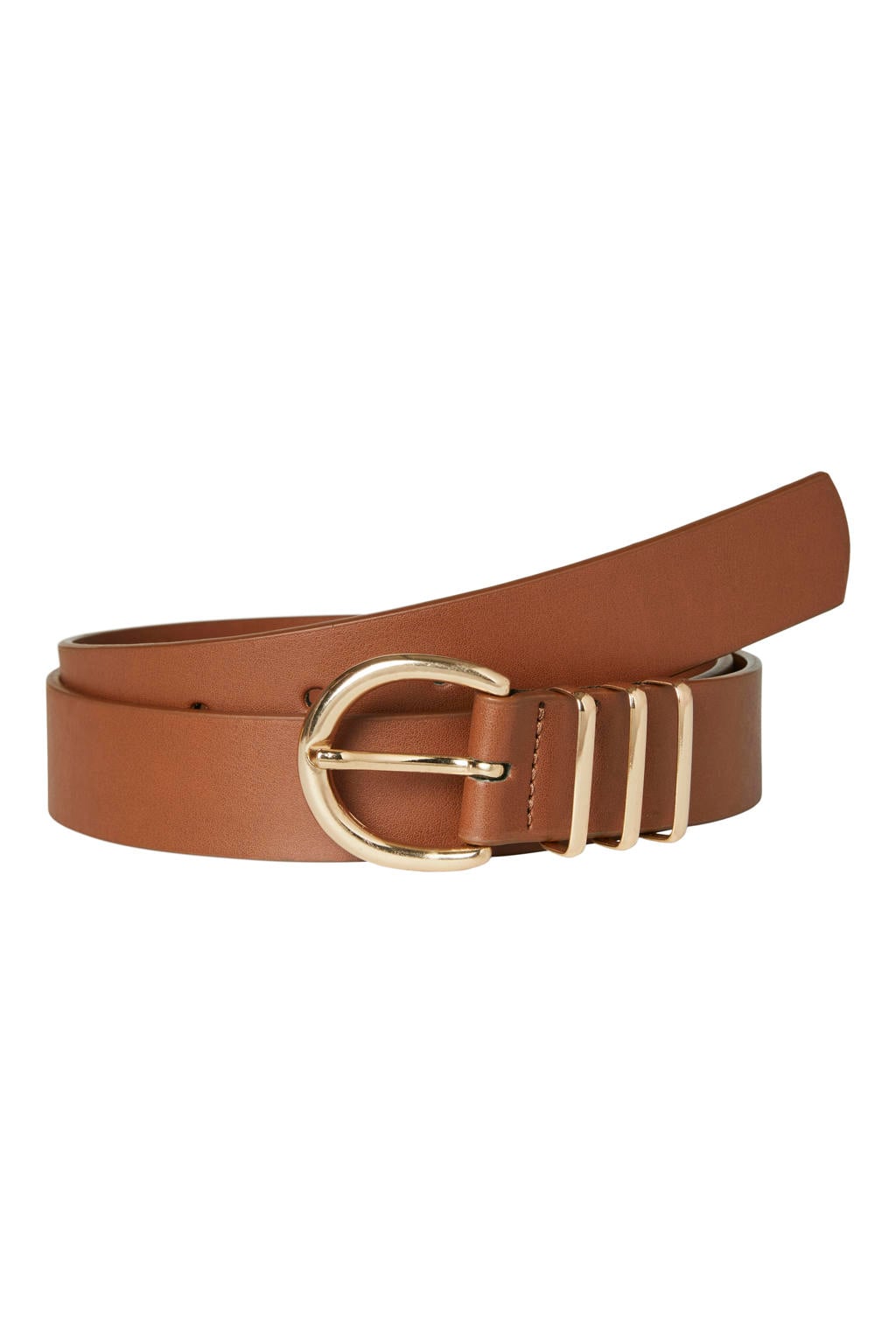 VERO MODA CURVE leren riem VMCELISA cognac