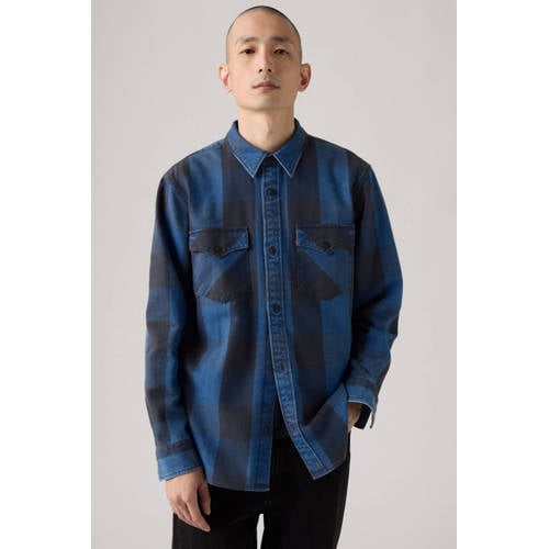 Levi's relaxed casual overhemd blauw afbeelding