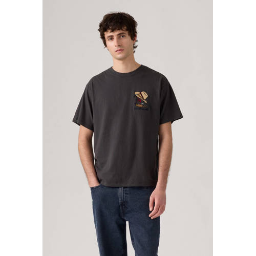 Levi's T-shirt donkerbruin afbeelding