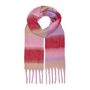 geruite sjaal ONLSIGRID roze