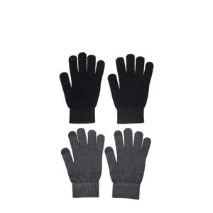 handschoenen ONLMAGIC - zwart/donkergrijs (set van 2)