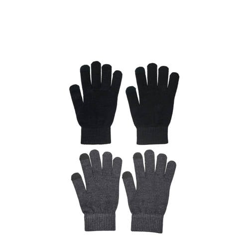 ONLY handschoenen ONLMAGIC - set van 2 zwart/donkergrijs afbeelding