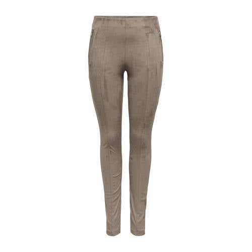ONLY suedine legging ONLANGALI taupe afbeelding