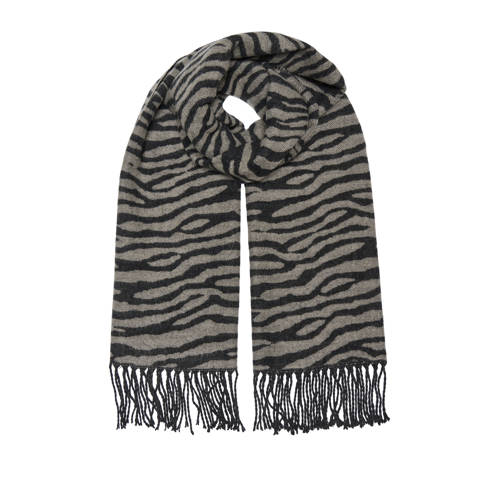 ONLY sjaal ONLMILA met zebraprint zwart afbeelding