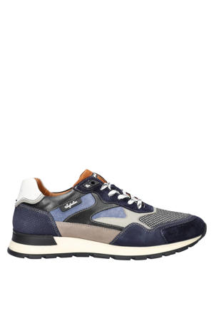 Tiago leren sneakers blauw