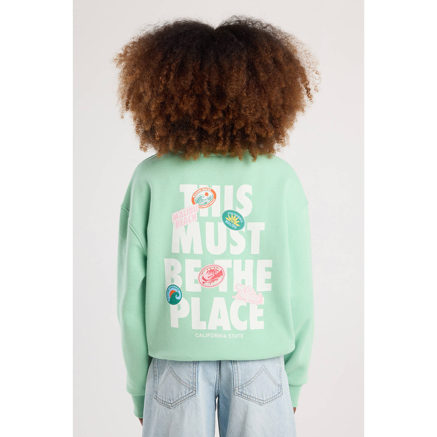 America Today sweater mintgroen