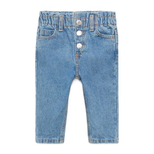Mango Kids waist regular fit jeans medium blue denim afbeelding
