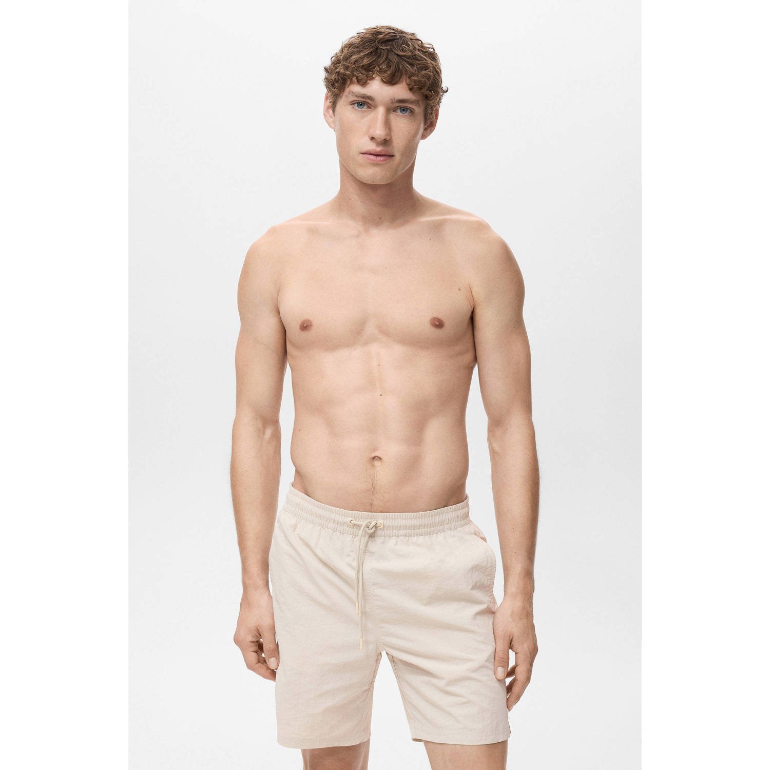 Mango Man zwemshort lichtbeige