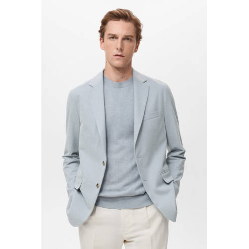 Mango Man colbert lichtblauw afbeelding