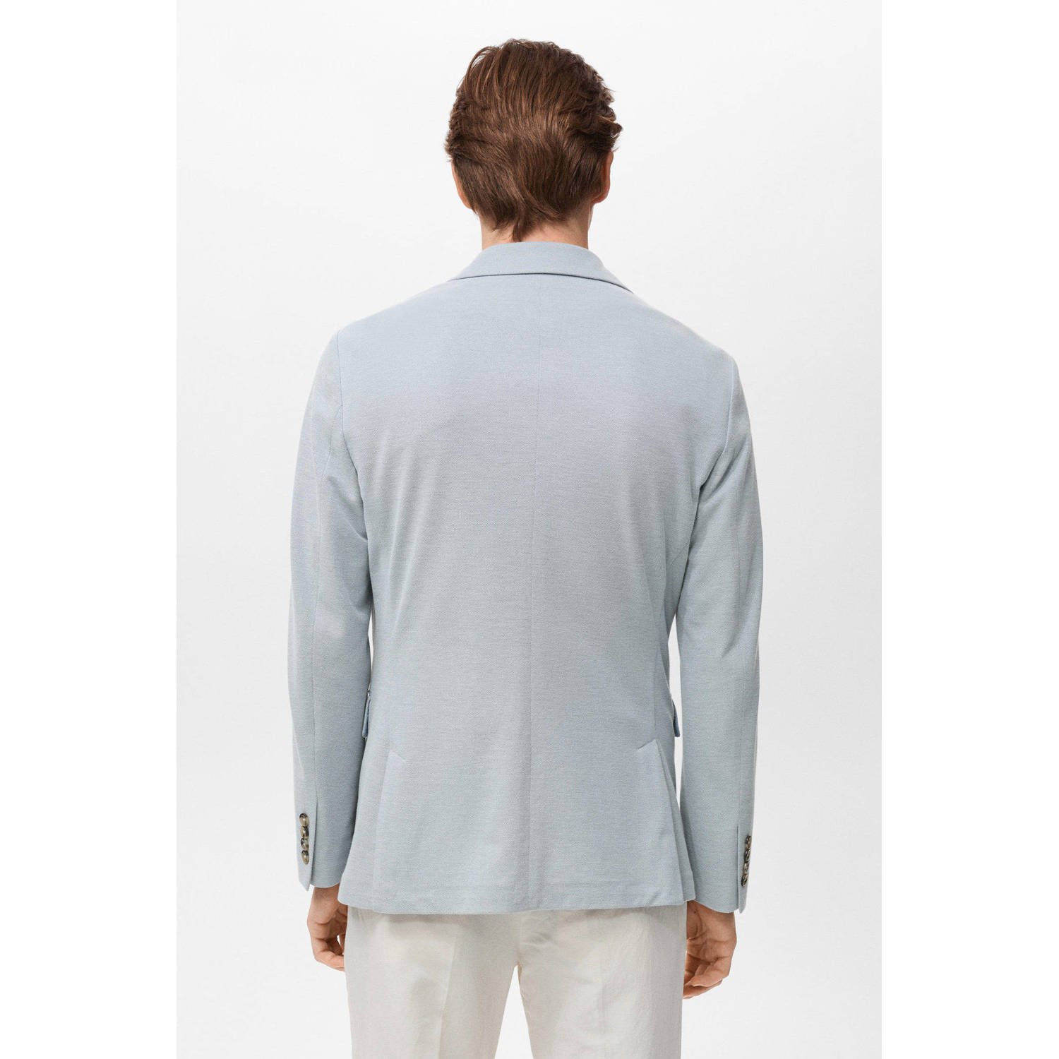 Mango Man colbert lichtblauw