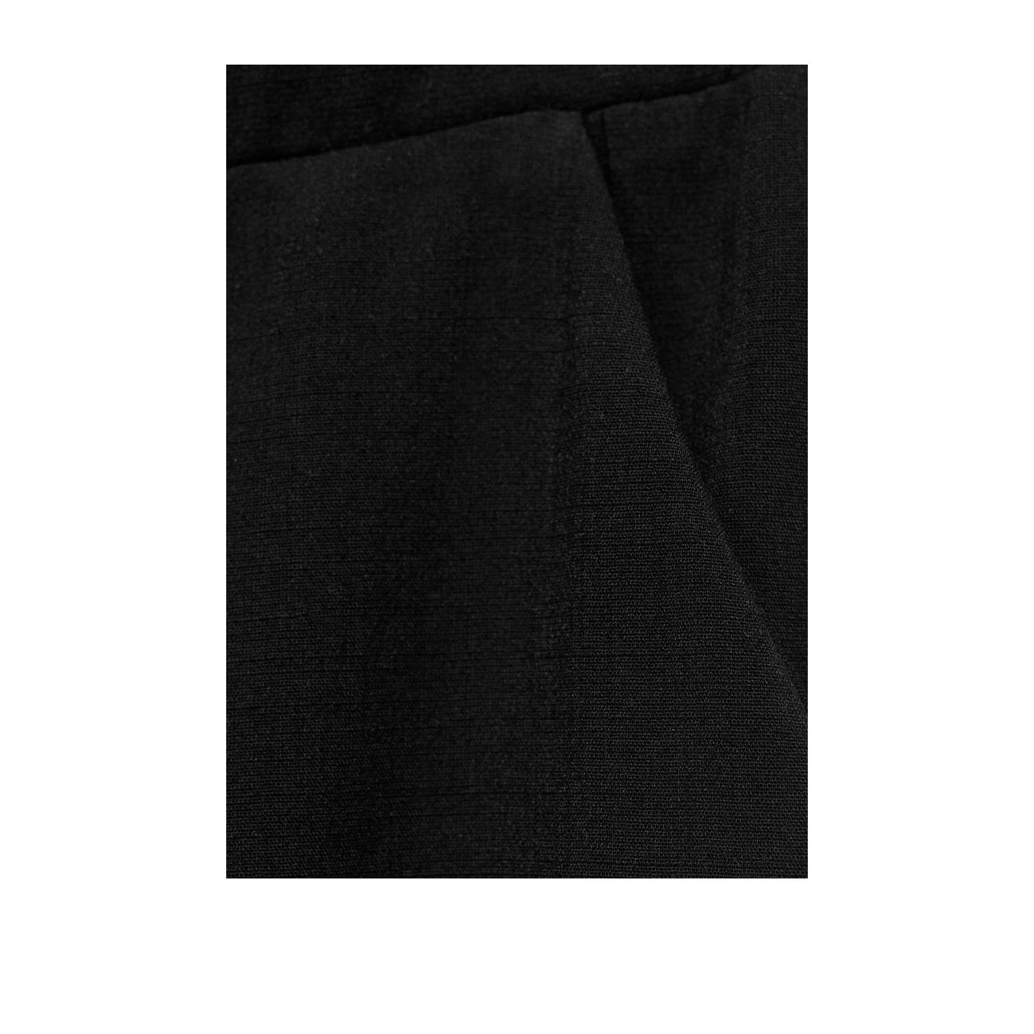 Mango wide leg regular waist casual broek zwart