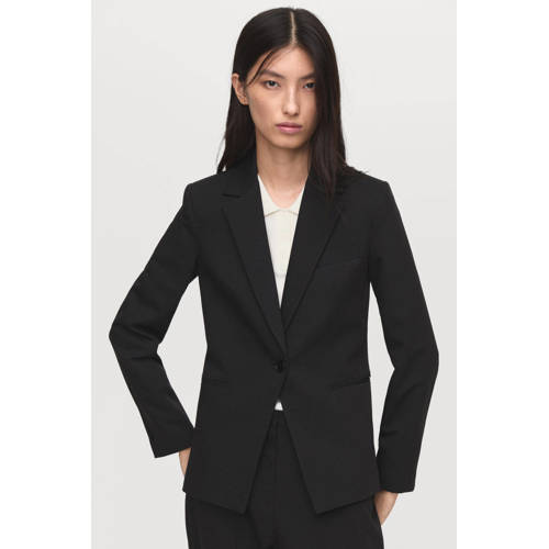 Mango getailleerde blazer zwart afbeelding
