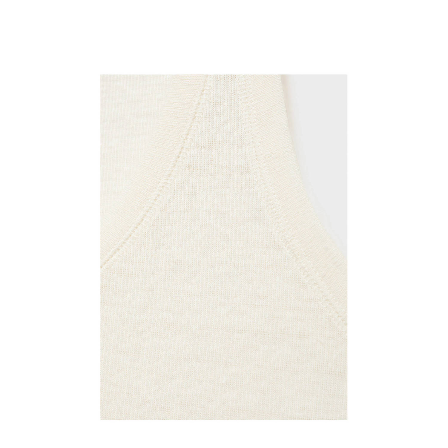 Mango linnen top beige