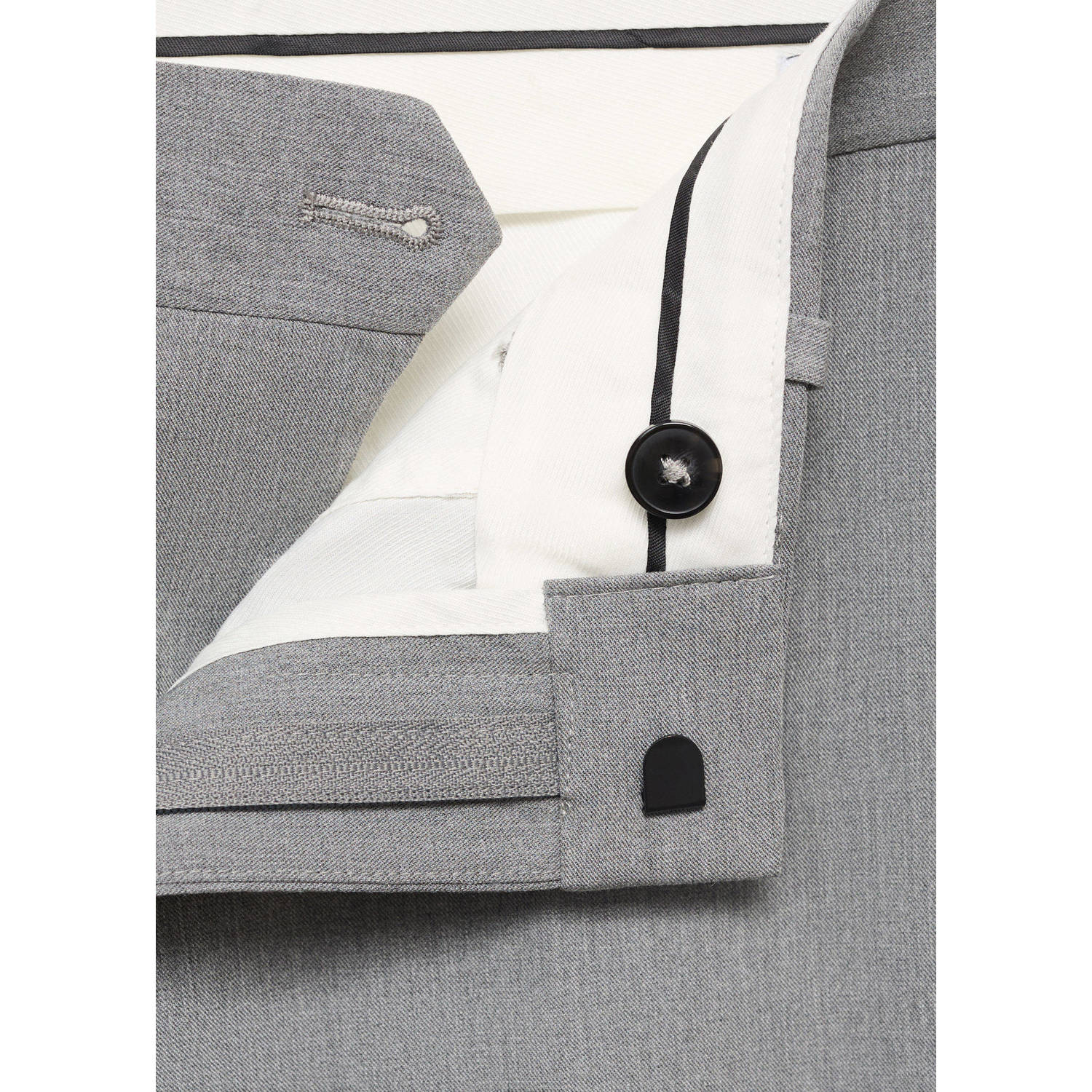 Mango Man super slim pantalon grijs
