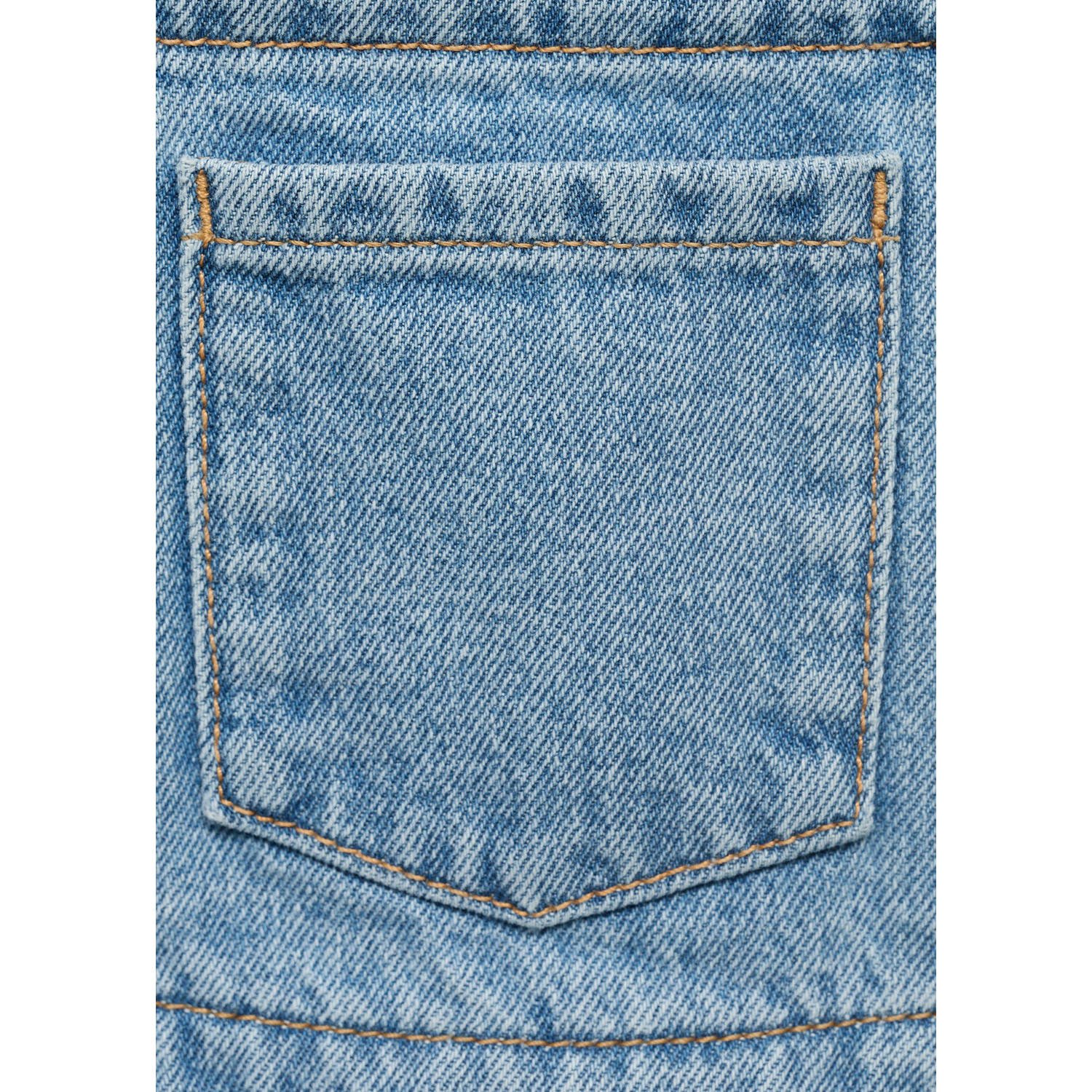 Mango Kids denim tuinbroek light blue denim