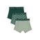 WE Fashion Blue Ridge boxershort - groen/donkergroen (set van 3)