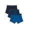WE Fashion Blue Ridge boxershort - donkerblauw (set van 3)