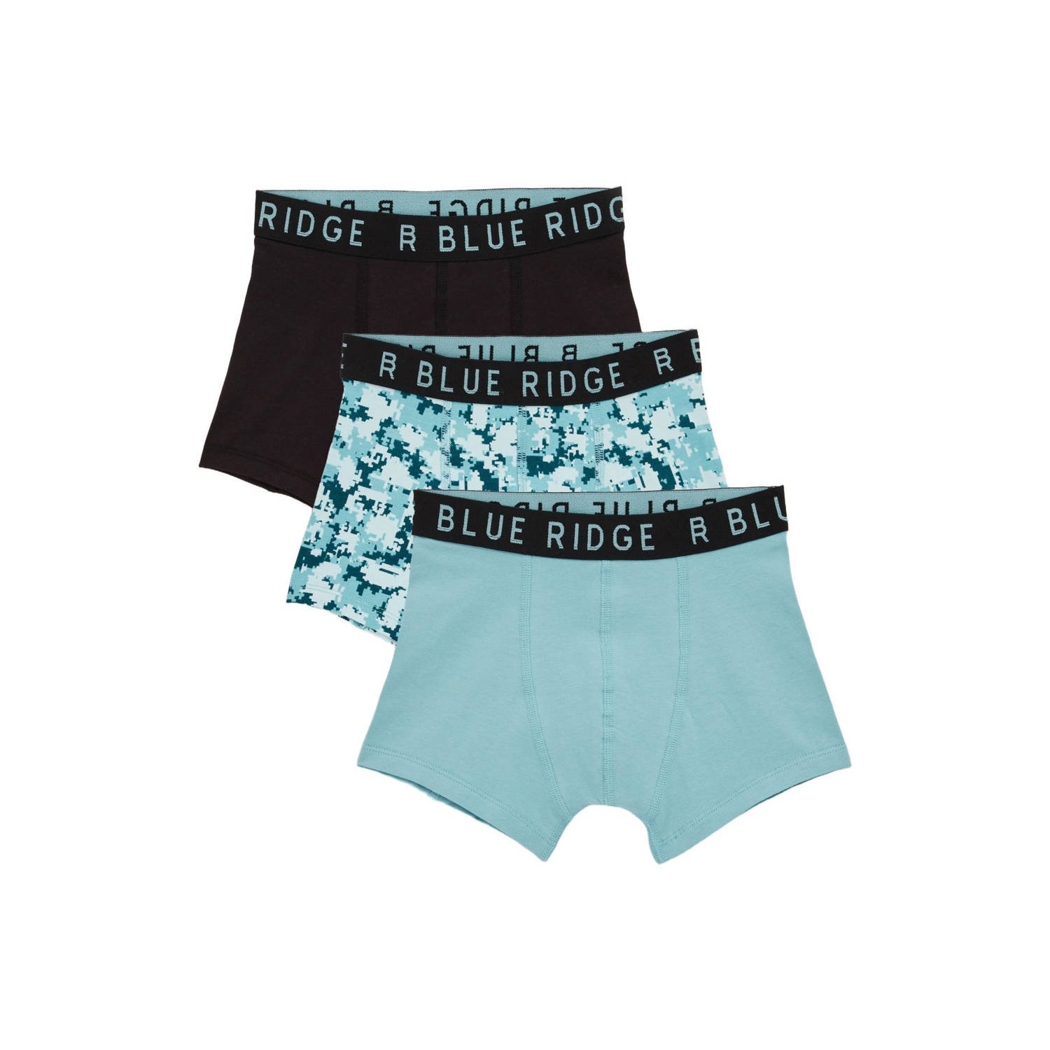WE Fashion Blue Ridge boxershort set van 3 blauw