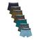 WE Fashion Blue Ridge boxershort - groen/blauw (set van 7)