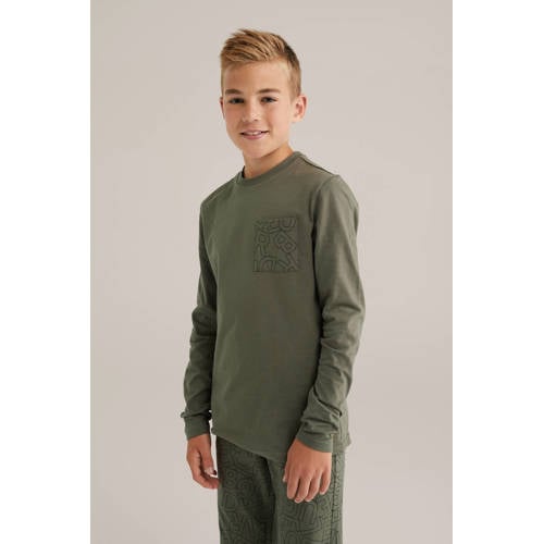 WE Fashion Blue Ridge pyjama kaki afbeelding