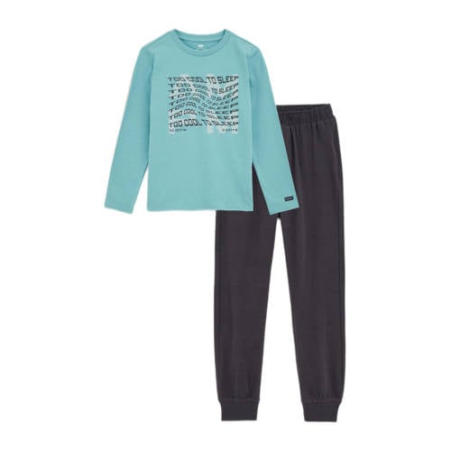 WE Fashion pyjamablauw – Blauw/antraciet