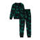 WE Fashion fleece pyjama groen