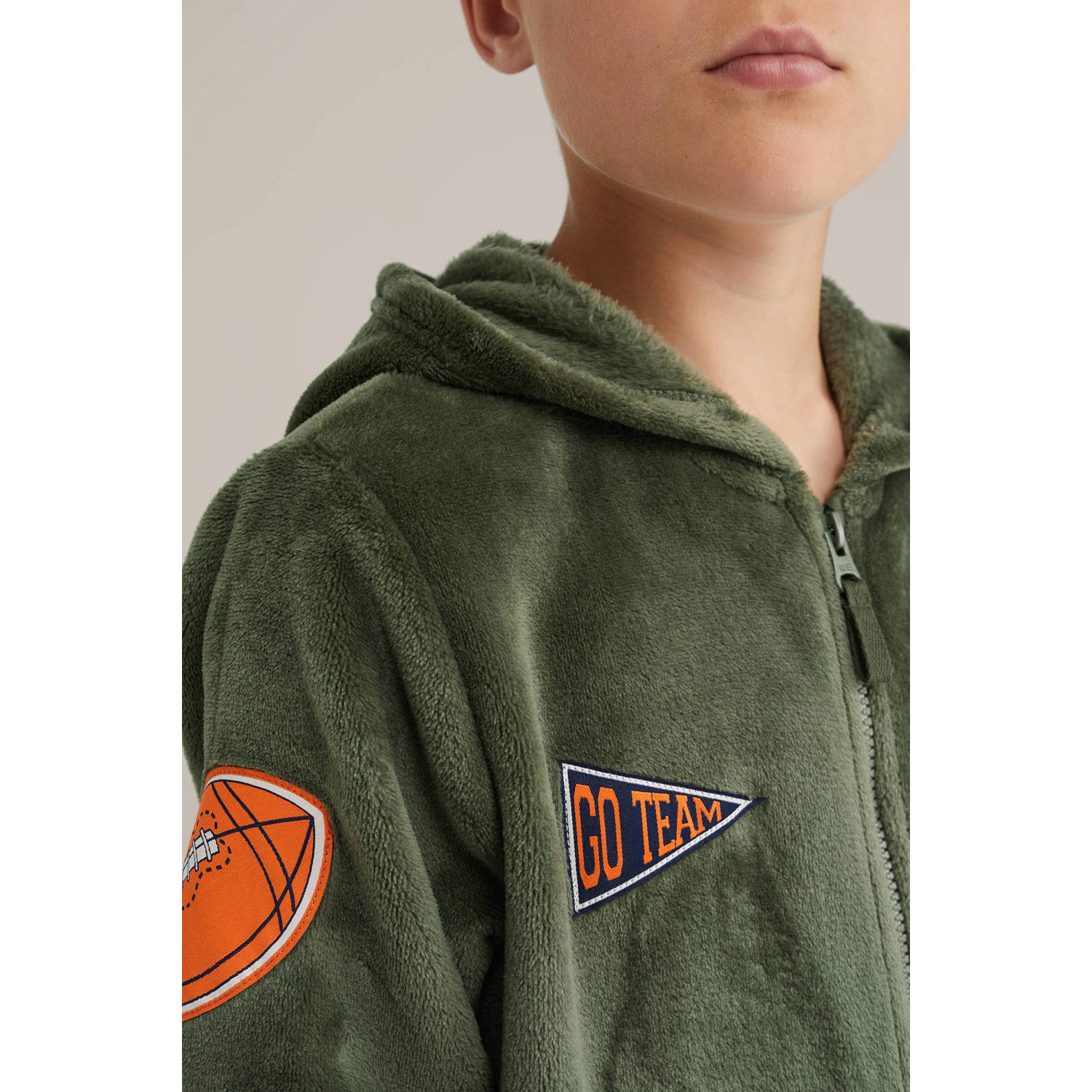 WE Fashion onesie mosgroen rugby