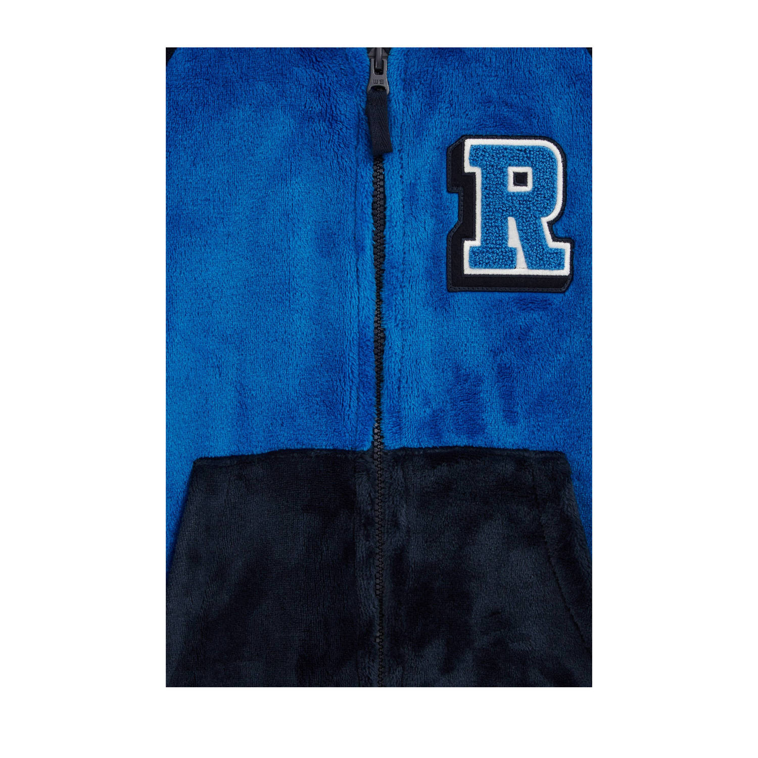 WE Fashion onesie varsity blauw zwart