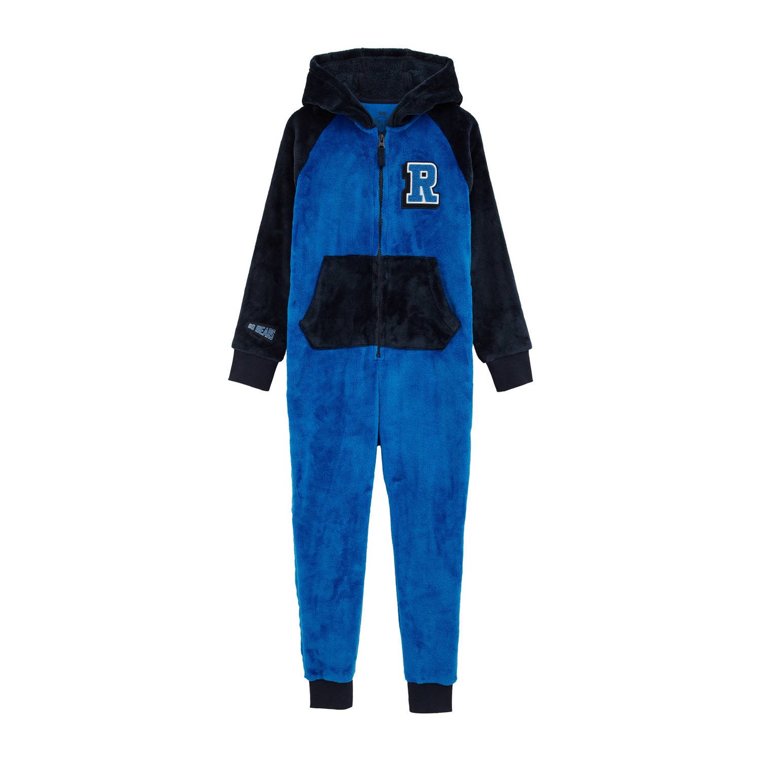 WE Fashion onesie varsity blauw zwart