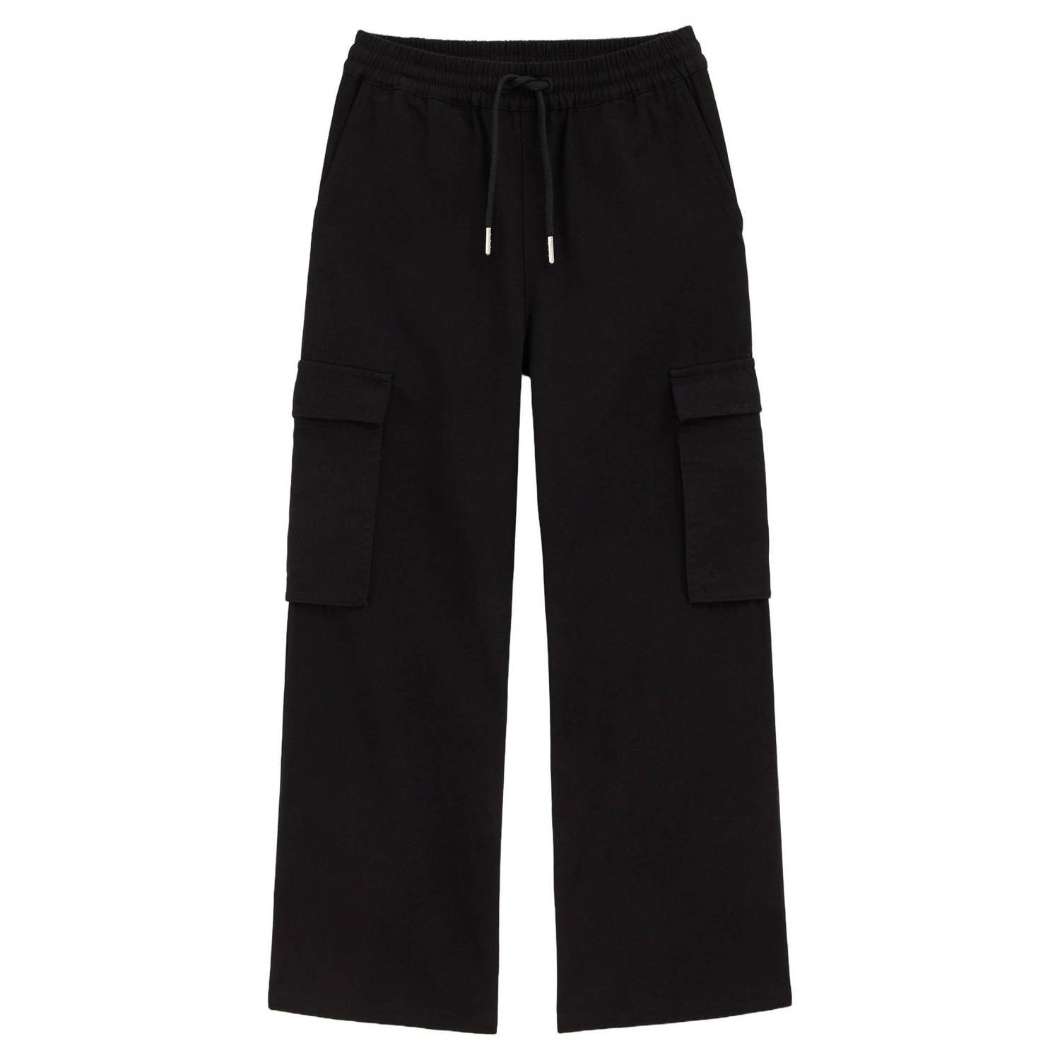 WE Fashion straight casual broek zwart